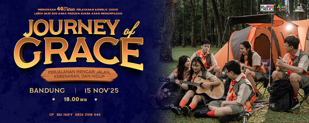Poster BANDUNG : ANGELIC CHOIR 40th JOURNEY OF GRACE (PK 18.00 WIB) - IbuDibjo