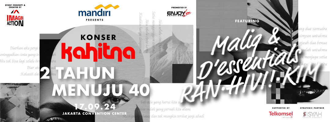 Poster KAHITNA 2 TAHUN MENUJU 40 - Special Ulang Tahun - IbuDibjo